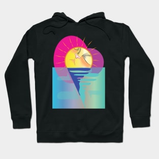 sunset kitty Hoodie